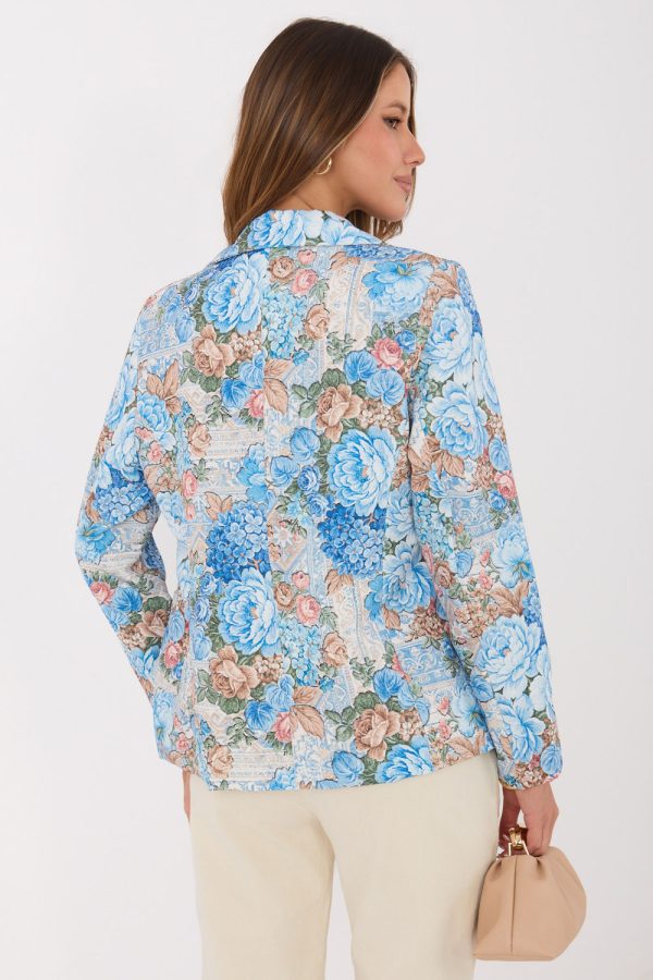 Blue Jacket in Jackets, Vests For Women with Spandex and Polyester
