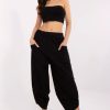 Black Tracksuit Trousers in Pants, Trousers, Shorts with Cotton and Spandex