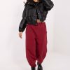 Red Tracksuit Trousers in Pants, Trousers, Shorts with Cotton and Spandex