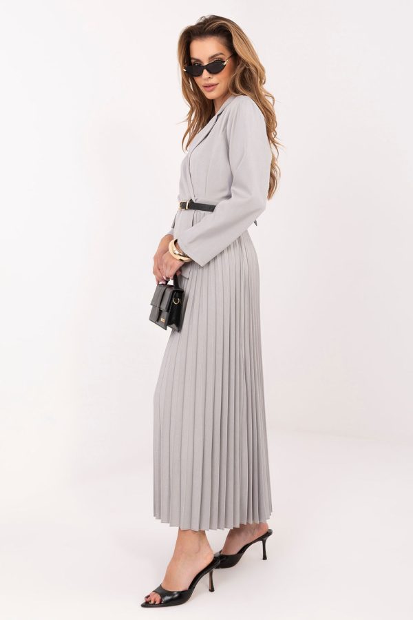 Grey Daydress in Day Dresses with Spandex, Polyester and Viscose