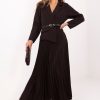 Brown Daydress in Day Dresses with Spandex, Polyester and Viscose