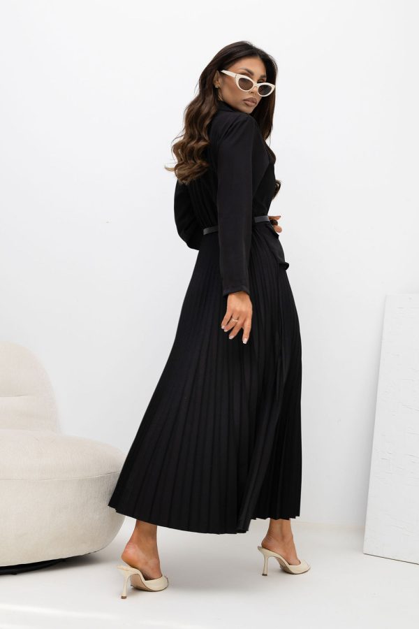 Black Daydress in Day Dresses with Spandex, Polyester and Viscose