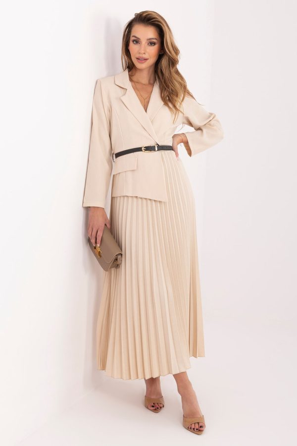 beige Daydress model 227660 Rue Paris