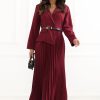 Red Daydress in Day Dresses with Spandex, Polyester and Viscose