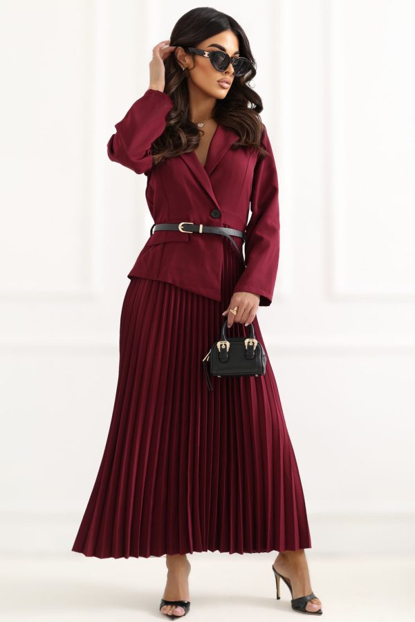 Red Daydress in Day Dresses with Spandex, Polyester and Viscose