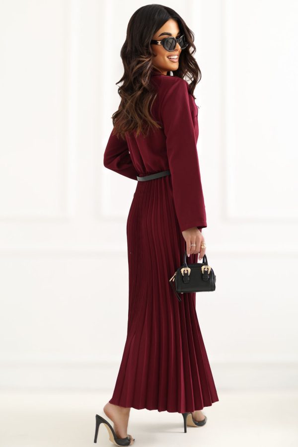 Red Daydress in Day Dresses with Spandex, Polyester and Viscose