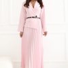 Pink Daydress in Day Dresses with Spandex, Polyester and Viscose