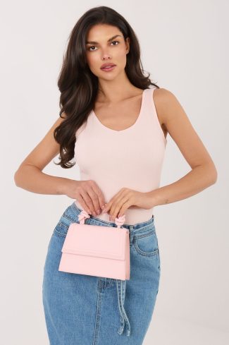 Pink Top in Undershirts / Tops with Cotton and Spandex