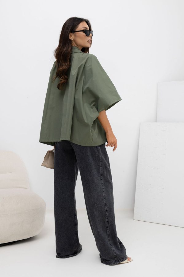 Green Coat in Women`s Coats, Jackets with Polyester