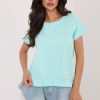 Green Blouse in Women`s Blouses, Tunics with Cotton and Spandex