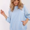 Blue Sweatshirt in Sweatshirts For Women with Cotton and Spandex