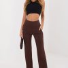 Brown Tracksuit Trousers in Pants, Trousers, Shorts with Spandex and Viscose