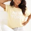 Yellow Blouse in Women`s Blouses, Tunics with Spandex and Viscose