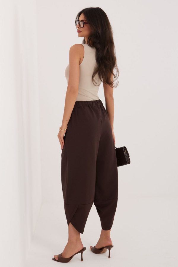 Brown Tracksuit Trousers in Pants, Trousers, Shorts with Cotton and Spandex