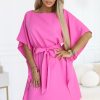 Pink Daydress in Day Dresses with Spandex and Polyester