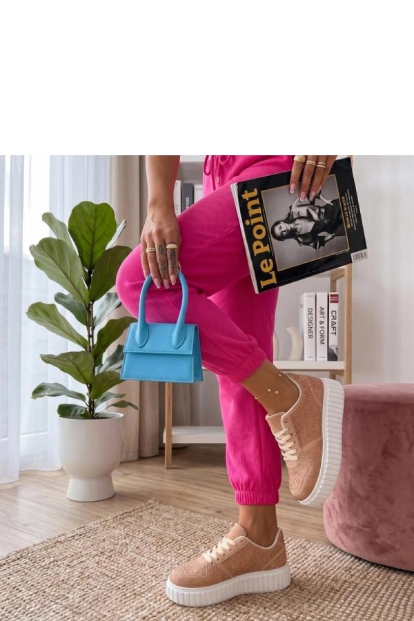 Beige Platform Sneakers...Fabric, Footbed and Platform Height