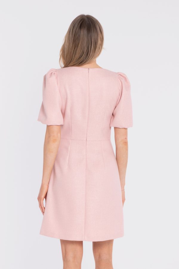 Pink Daydress in Day Dresses with Polyester, Rayon and Spandex