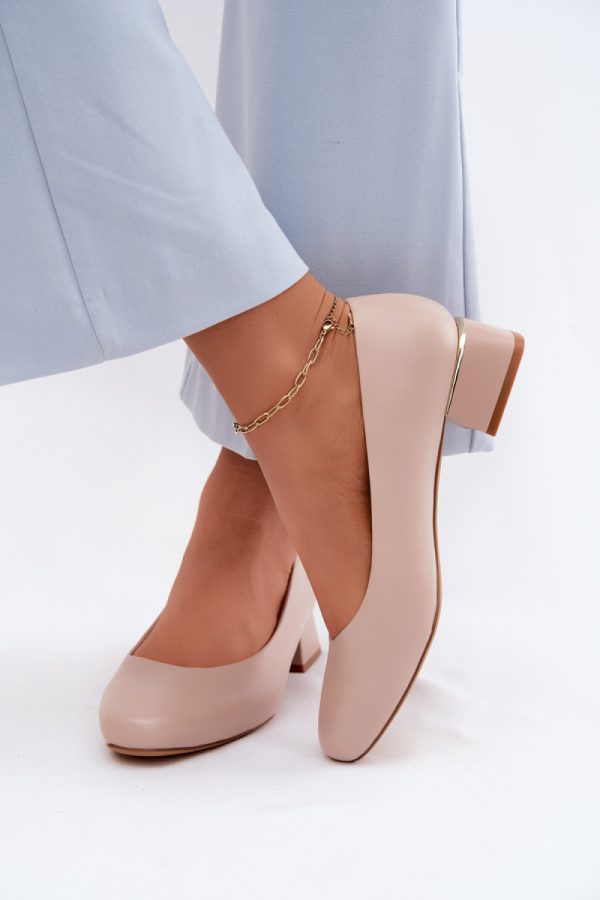 beige Heel pumps model 227797 Step in style