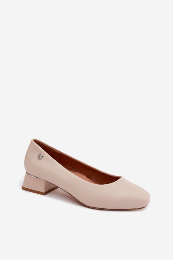 beige Heel pumps model 227798 Step in style