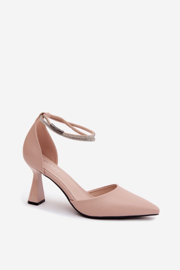 beige Block heel pumps model 227802 Step in style