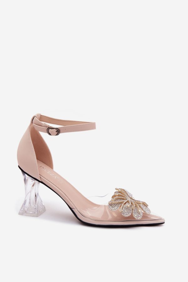 beige Block heel pumps model 227805 Step in style