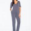 Grey Suit in Playsuits For Women with Spandex and Viscose