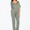 Green Suit in Playsuits For Women with Spandex and Viscose
