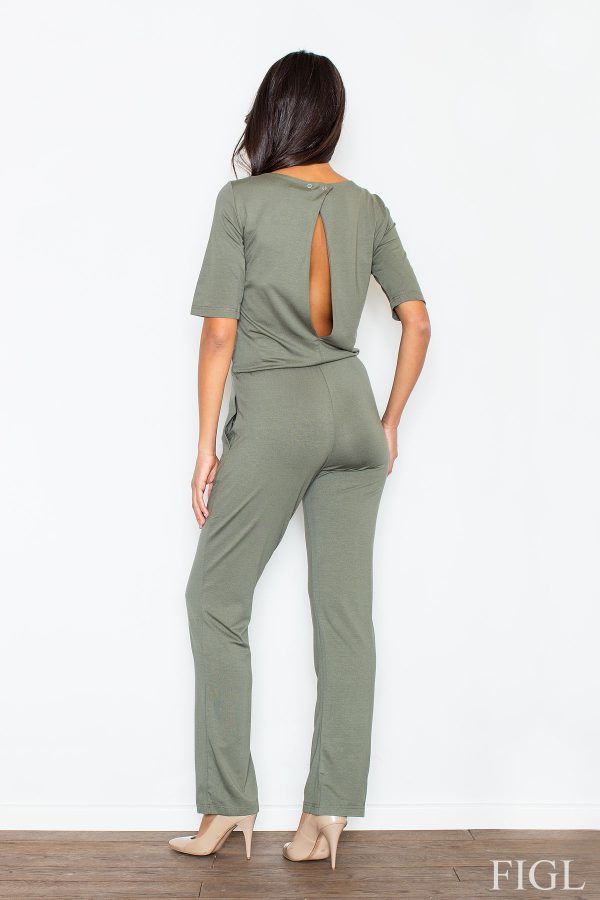 Green Suit in Playsuits For Women with Spandex and Viscose