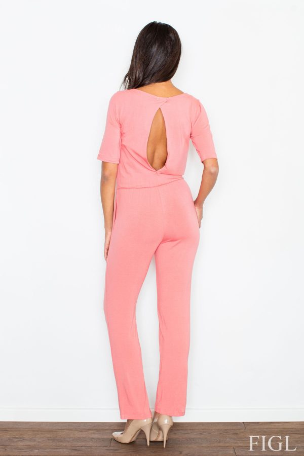 Pink Suit in Playsuits For Women with Spandex and Viscose