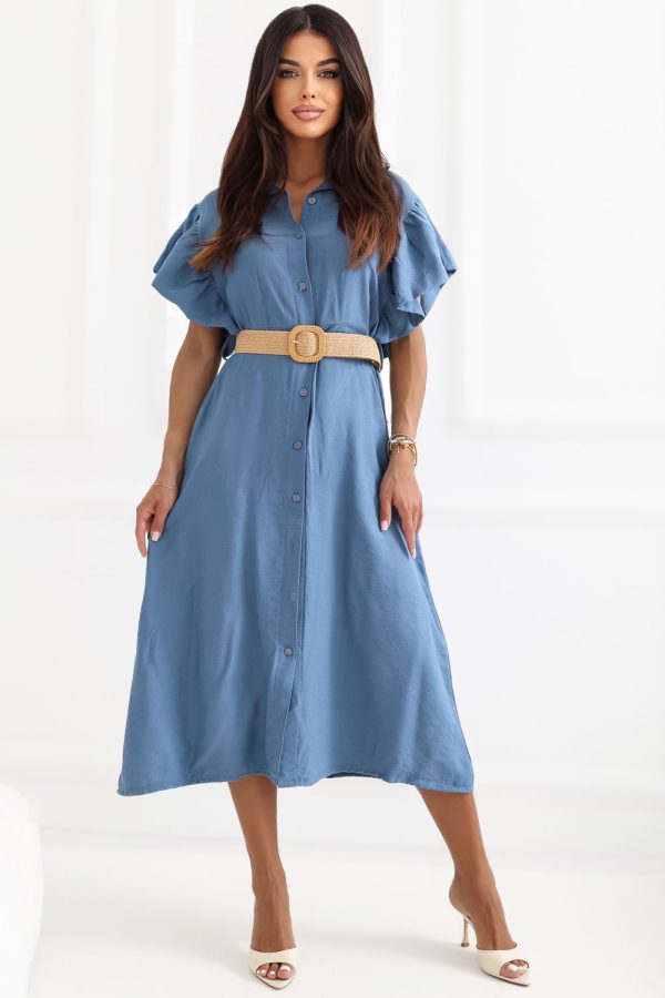 Blue Daydress in Day Dresses with Viscose