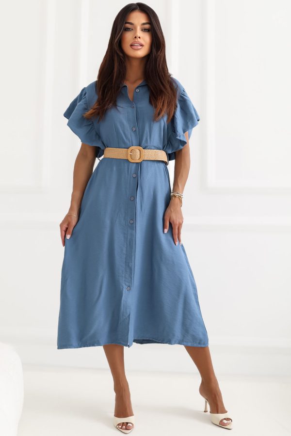 Blue Daydress in Day Dresses with Viscose