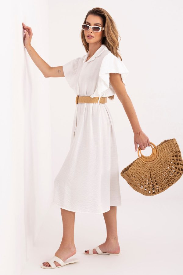 White Daydress in Day Dresses with Viscose