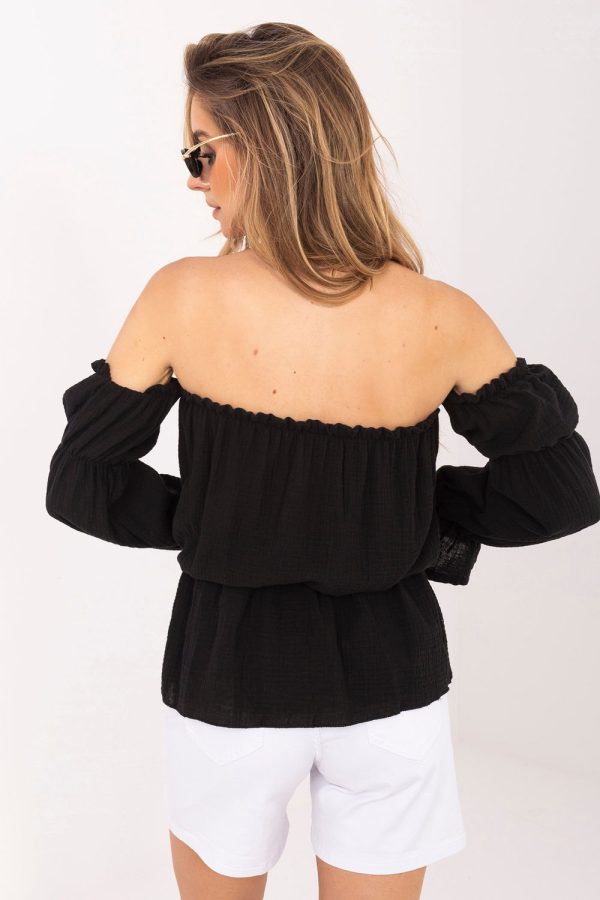 black Blouse model 227878 Italy Moda