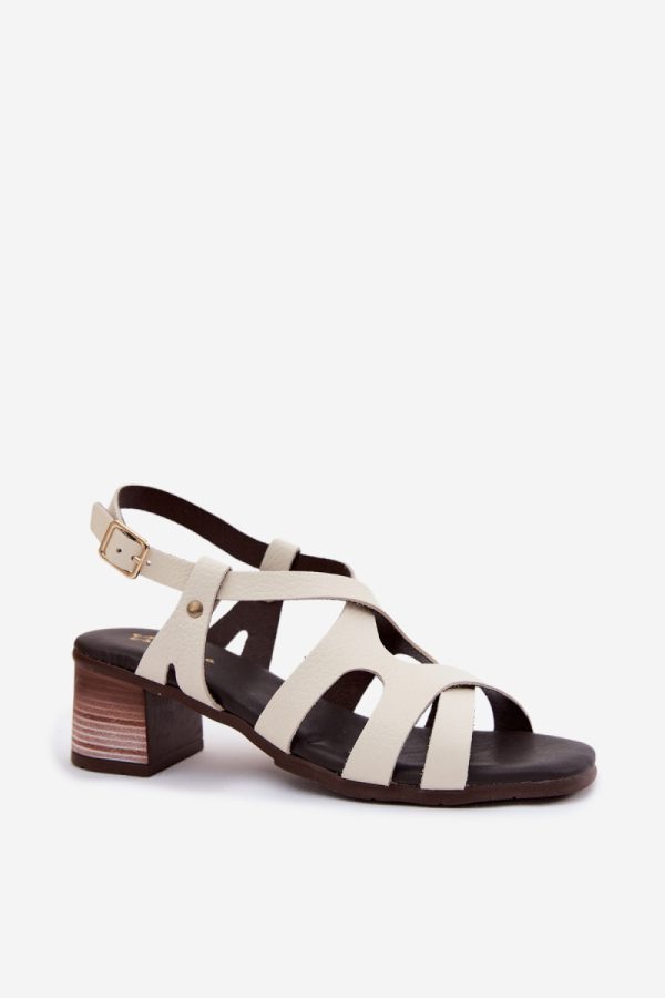 beige Heel sandals model 227908 Step in style