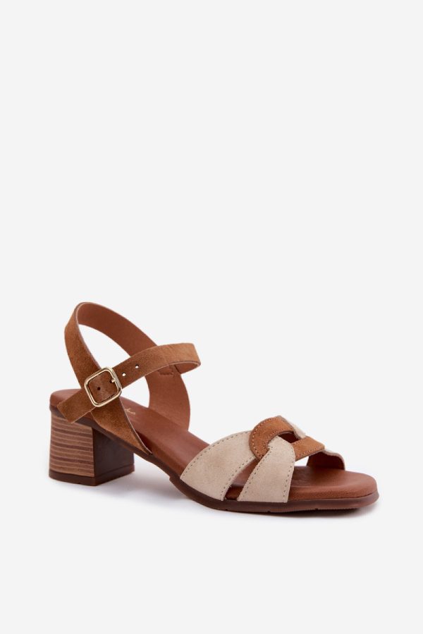 beige Heel sandals model 227910 Step in style