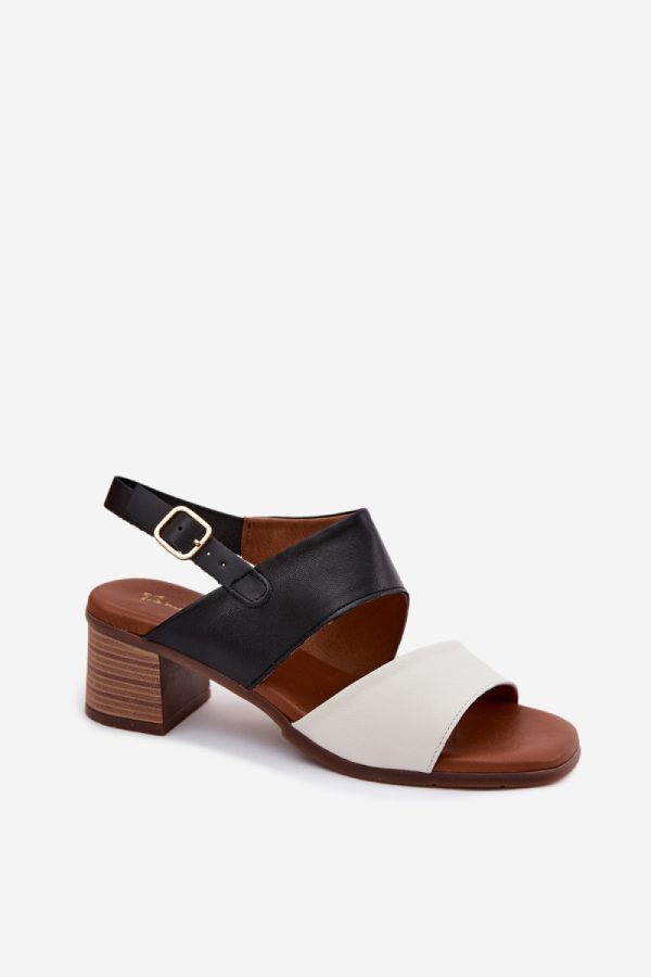 black Heel sandals model 227912 Step in style