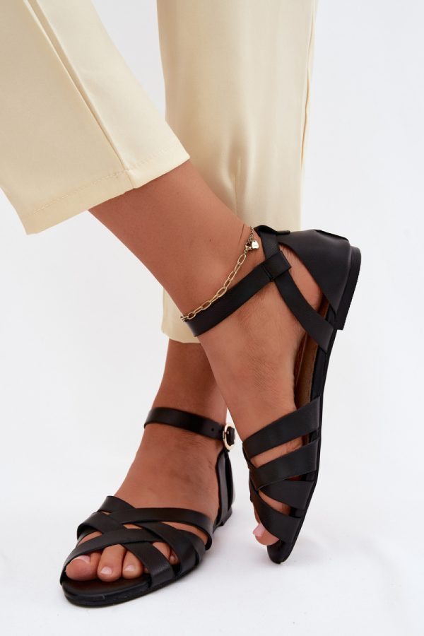 Black Sandals in Sandals & Flip-Flops For Women with Fabric and Footbed