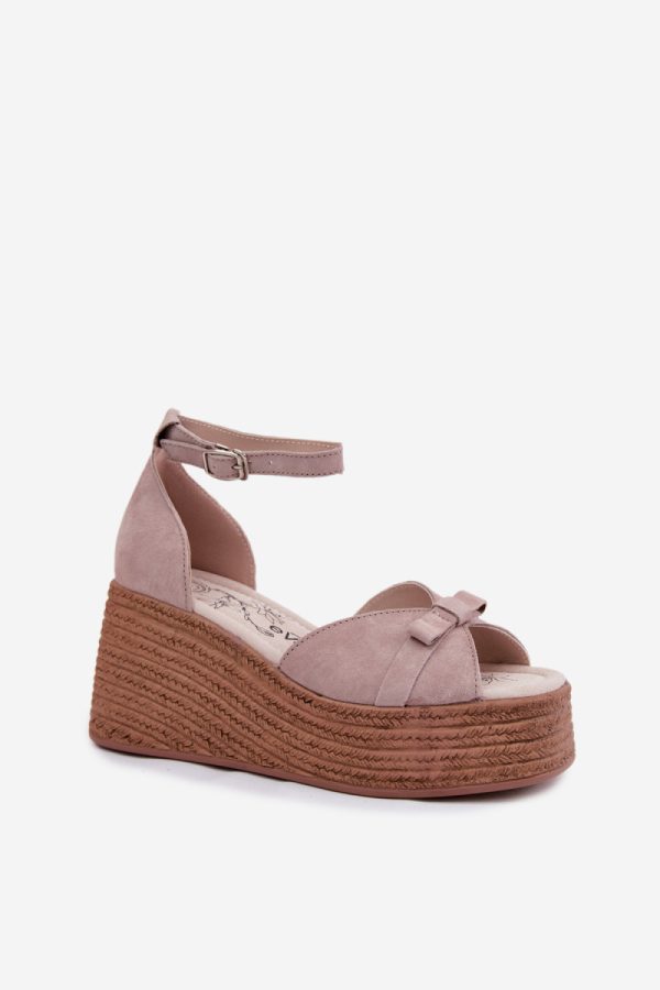 Grey Buskin....Fabric, Footbed and Heel Height