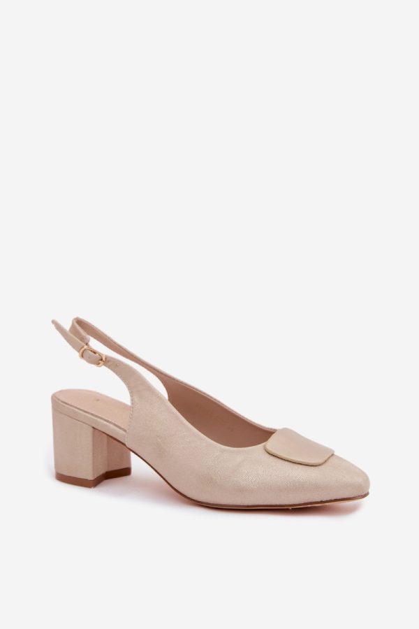 Yellow Heel Sandals in Sandals & Flip-Flops For Women with Fabric, Footbed and Heel Height