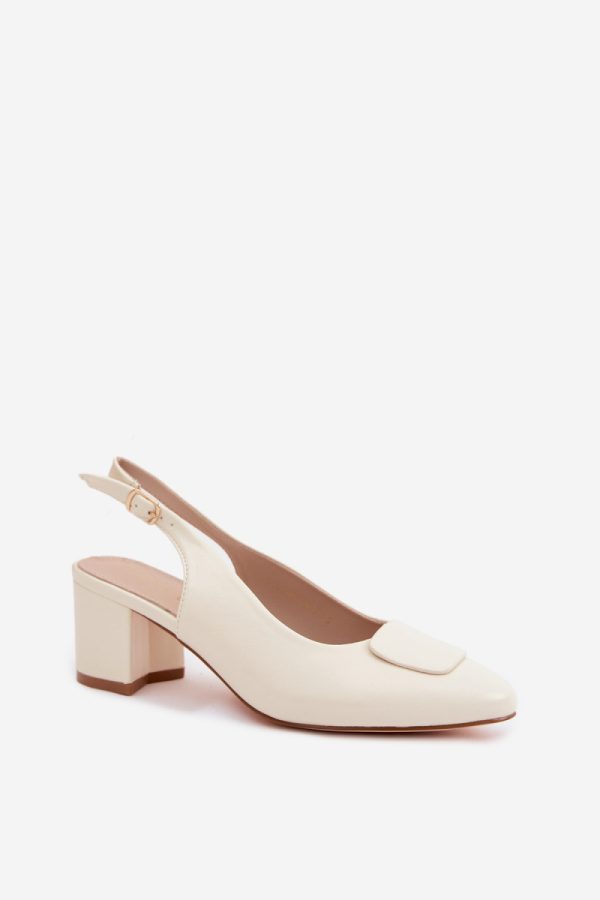 beige Heel sandals model 227920 Step in style