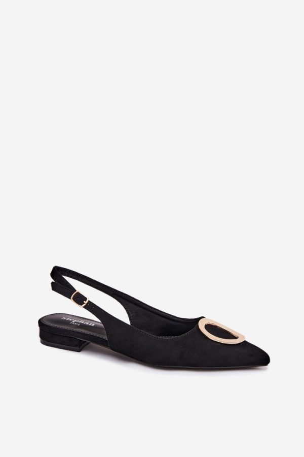 Black Sandals in Sandals & Flip-Flops For Women with Fabric, Footbed and Heel Height
