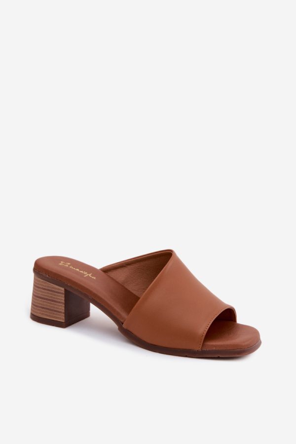 brown Heeled sandals model 227929 Step in style