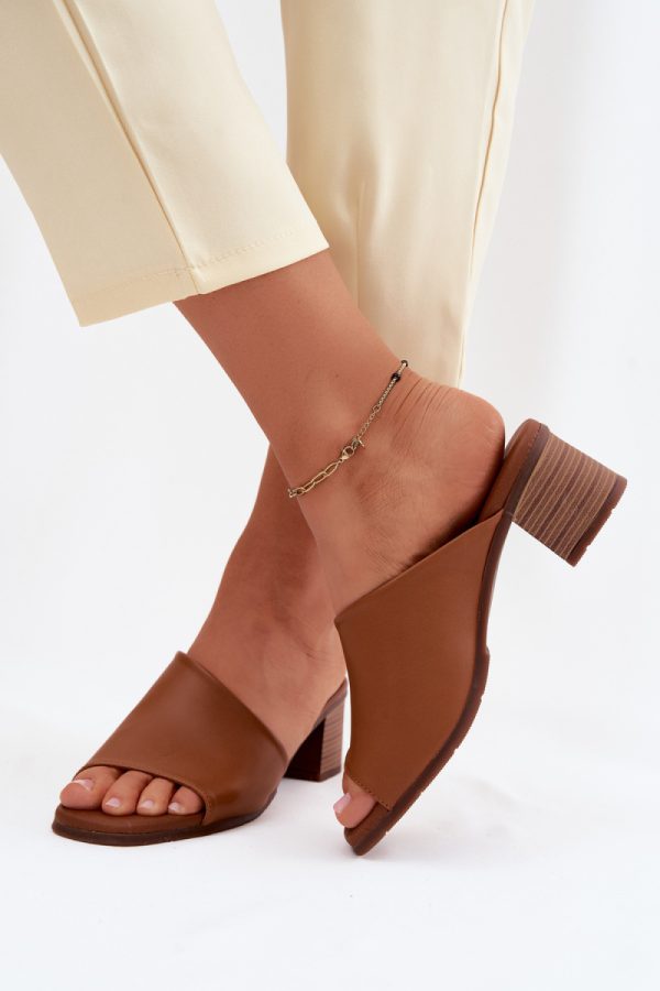 brown Heeled sandals model 227929 Step in style