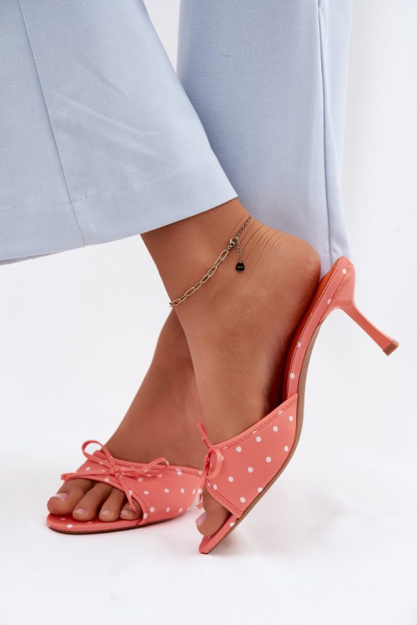 orange Heeled sandals model 227938 Step in style