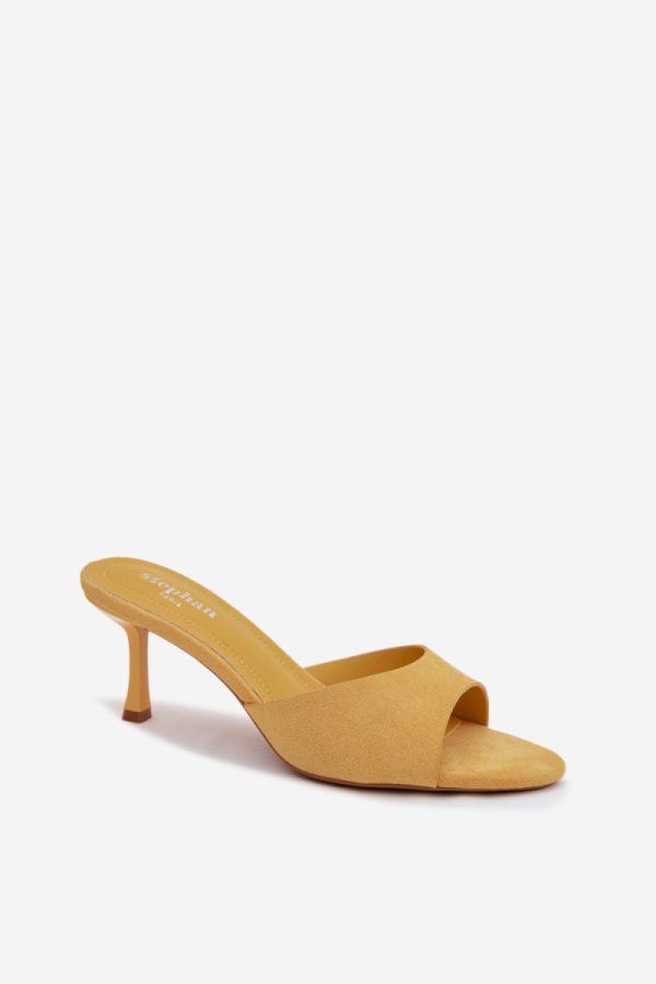 yellow Heeled sandals model 227941 Step in style