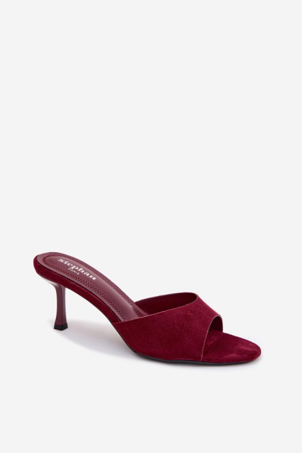 red Heeled sandals model 227943 Step in style