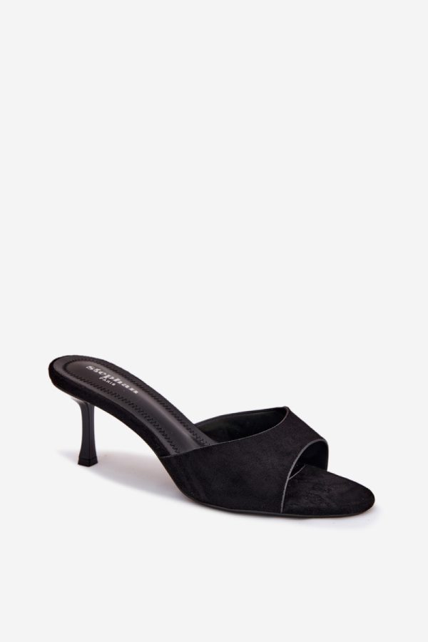 black Heeled sandals model 227944 Step in style