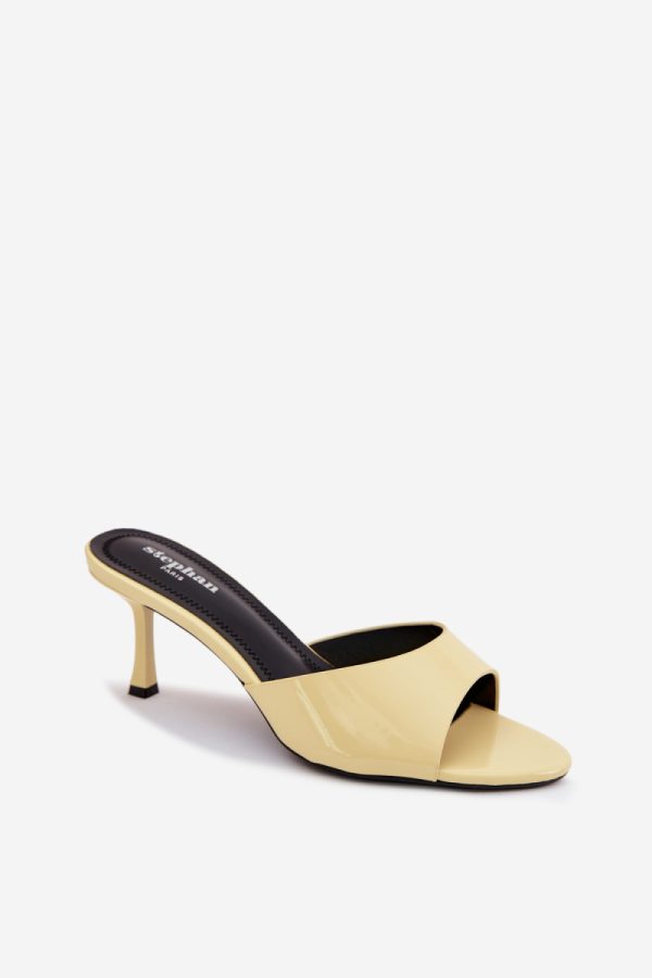 yellow Heeled sandals model 227949 Step in style