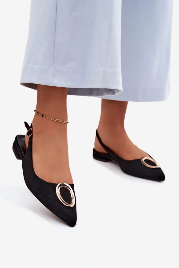 Black Sandals in Sandals & Flip-Flops For Women with Fabric, Footbed and Heel Height