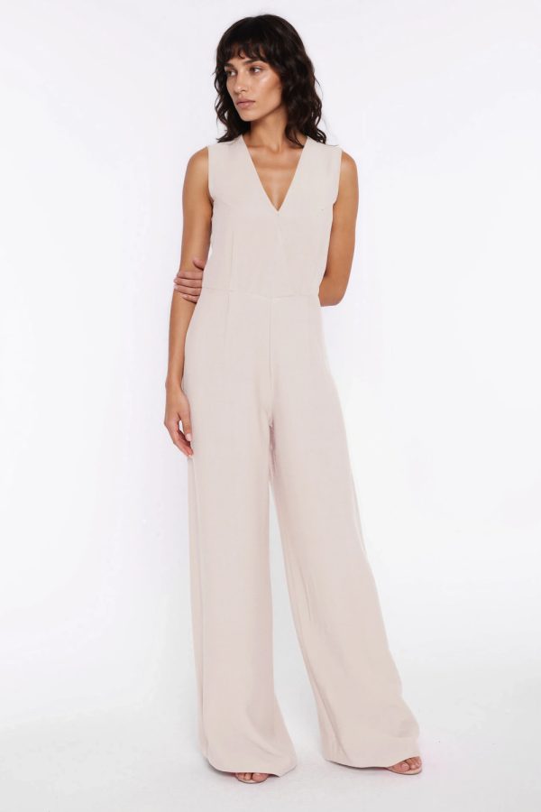 Beige Suit in Playsuits For Women with Nylon and Rayon